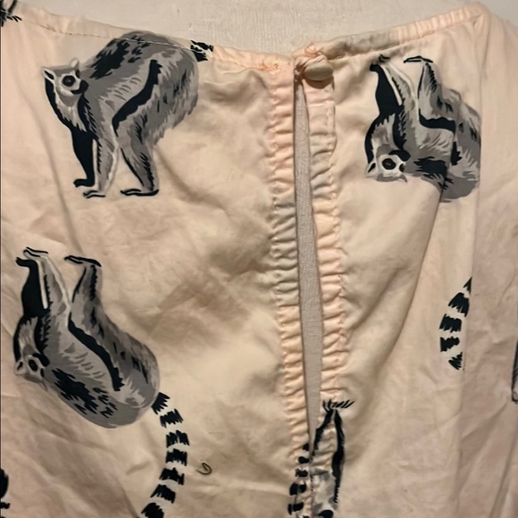 Modcloth Lemur Print Mini Dress in Cream and Black - Picture 6 of 7